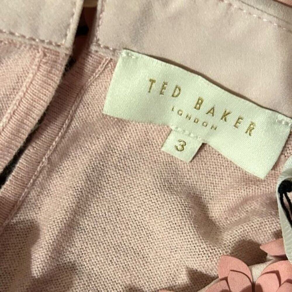 Ted Baker Nansea Floral Collar Sweater Pink Size Medium New with tag - Picture 10 of 12